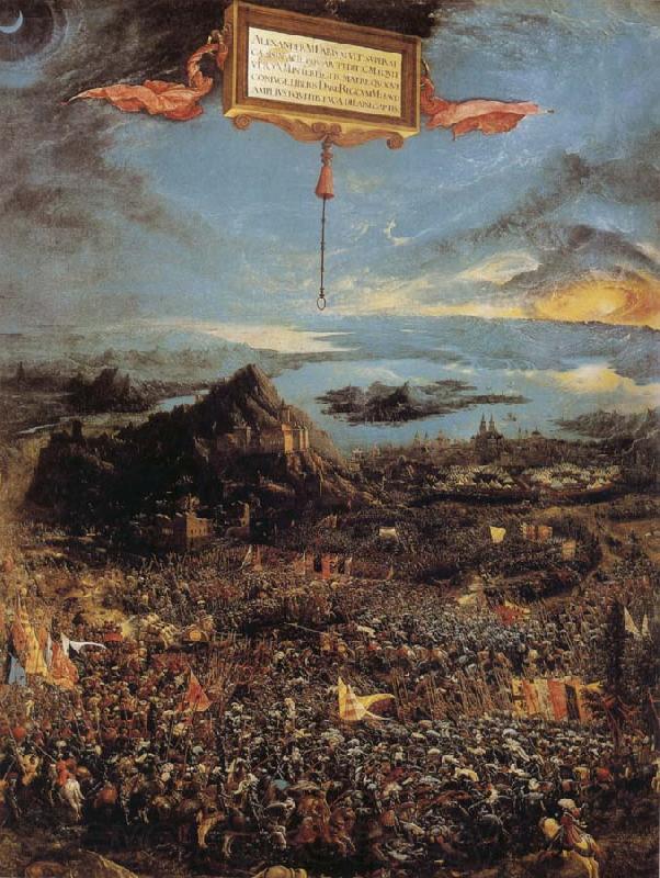 Albrecht Altdorfer Alexander's Vicory Spain oil painting art